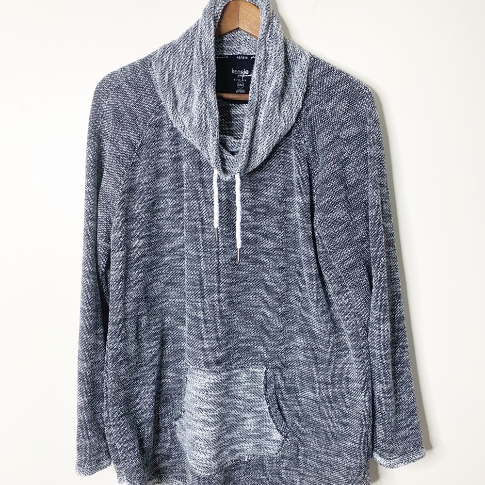 Kensie Performance Funnel Neck Pullover - image 1